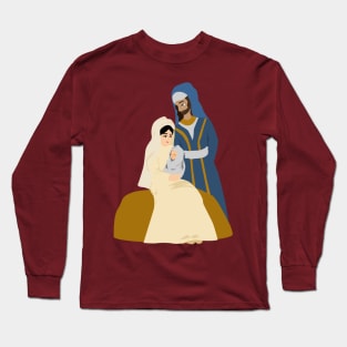 Family Mary Joseph Baby Jesus Long Sleeve T-Shirt